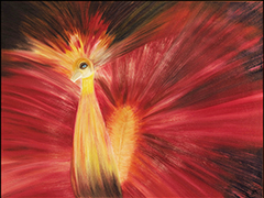 "Symphonie de plumes" 
oil on canvas  60cm x 45cm